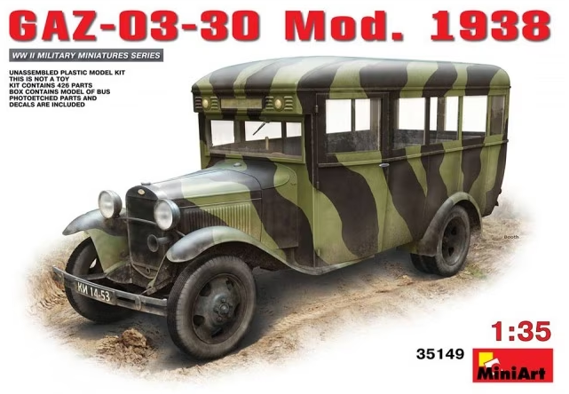 1/35 GAZ 03-30 Mod. 1938 Vehículo Sovietico. Segunda Guerra Mundial