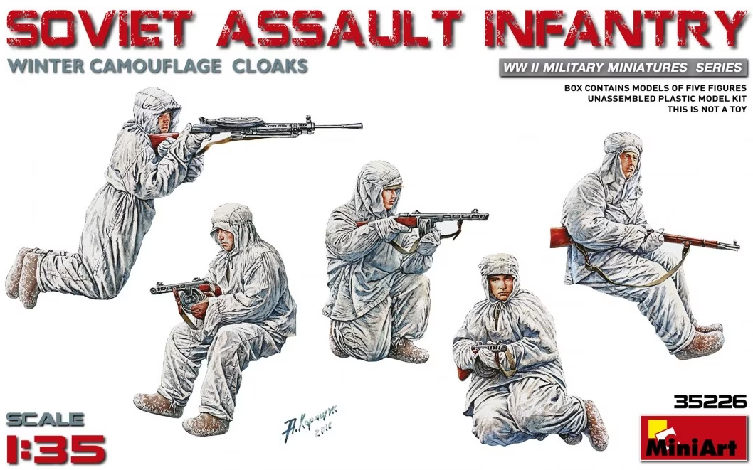1/35 Soviet Assault Infantry Winter Camouflage Cloaks de Miniart