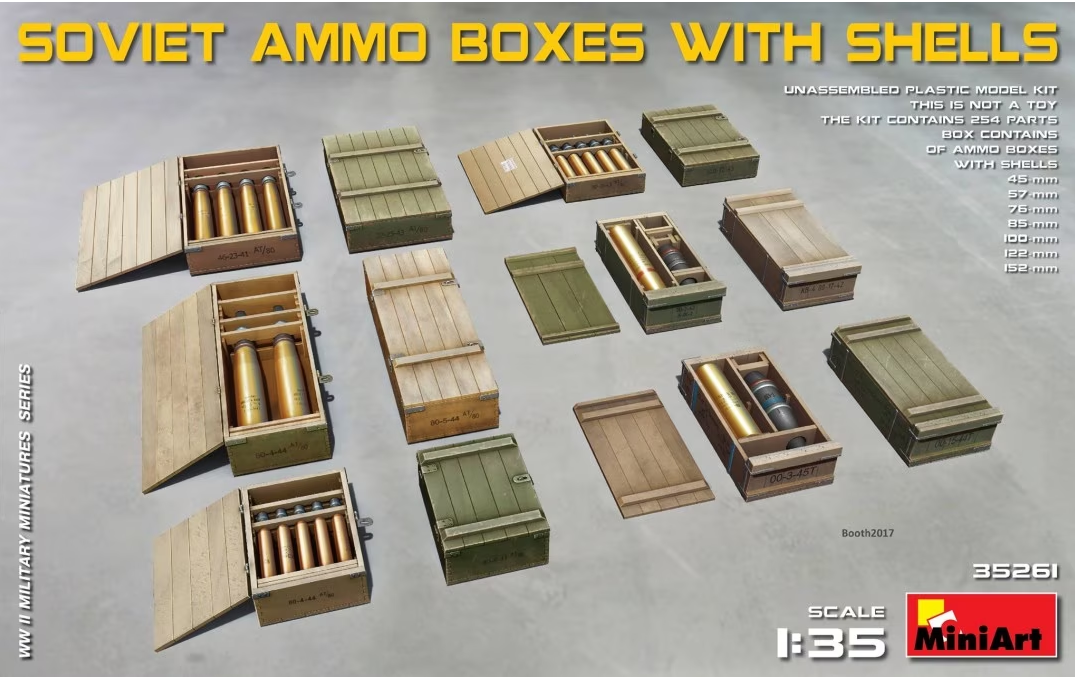 1/35 Soviet Ammo Boxes with Shells de Miniart