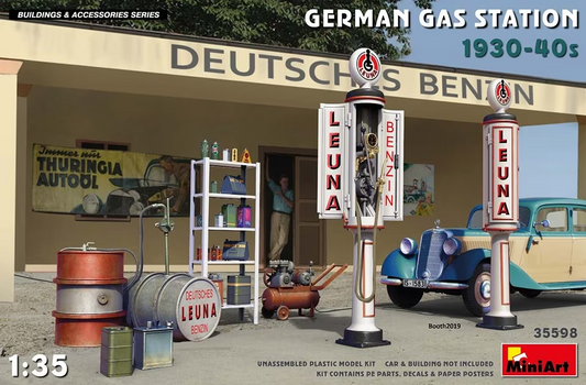 1/35 German Gas Station 1930-40s de Miniart