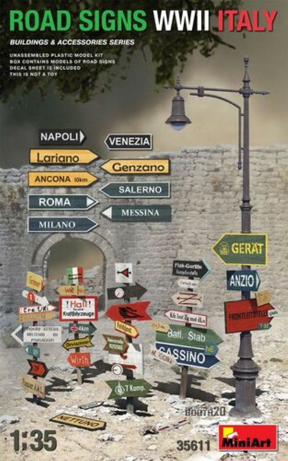 1/35 Road Signs WWII Italy de Miniart