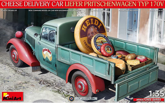 1/35 Vagón de reparto de queso Liefer Pritschenwagen Typ 170V
