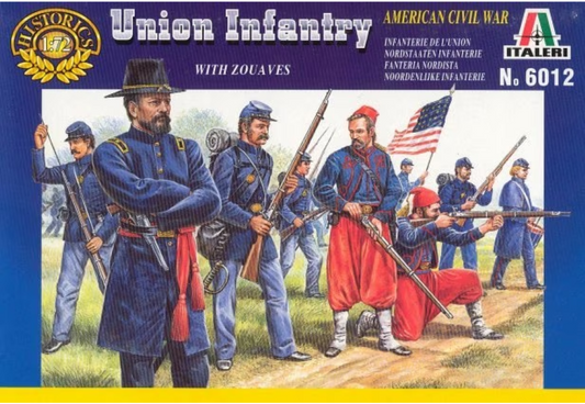 1/72 Union Infantry and Zouaves. American Civil War