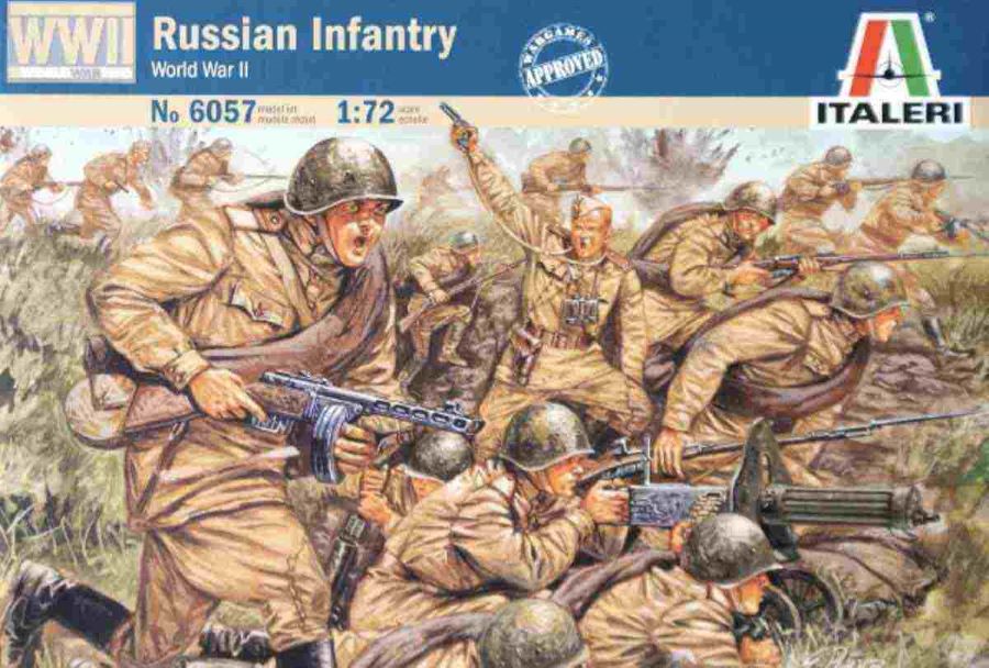 1/72 Russian Infantry. WWII