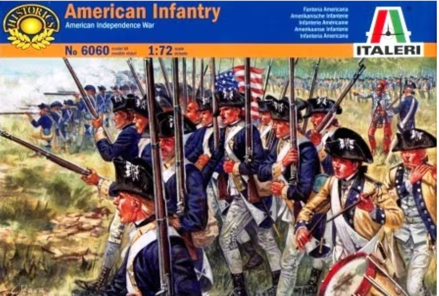 1/72 American Infantry. American War of Independence