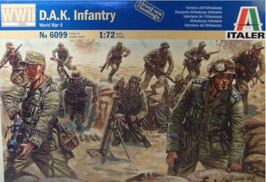1/72 D.A.K. Infantry. WWII. Italeri