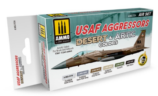 Set Pintura - USAF Aggressors Desert & Artic Colors