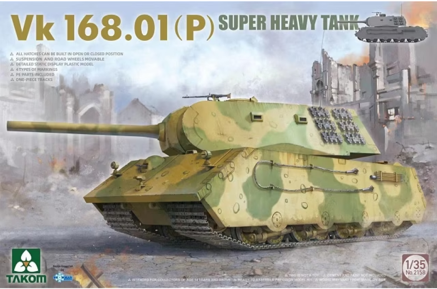1/35 VK.168.01 (P) German Super Heavy Tank