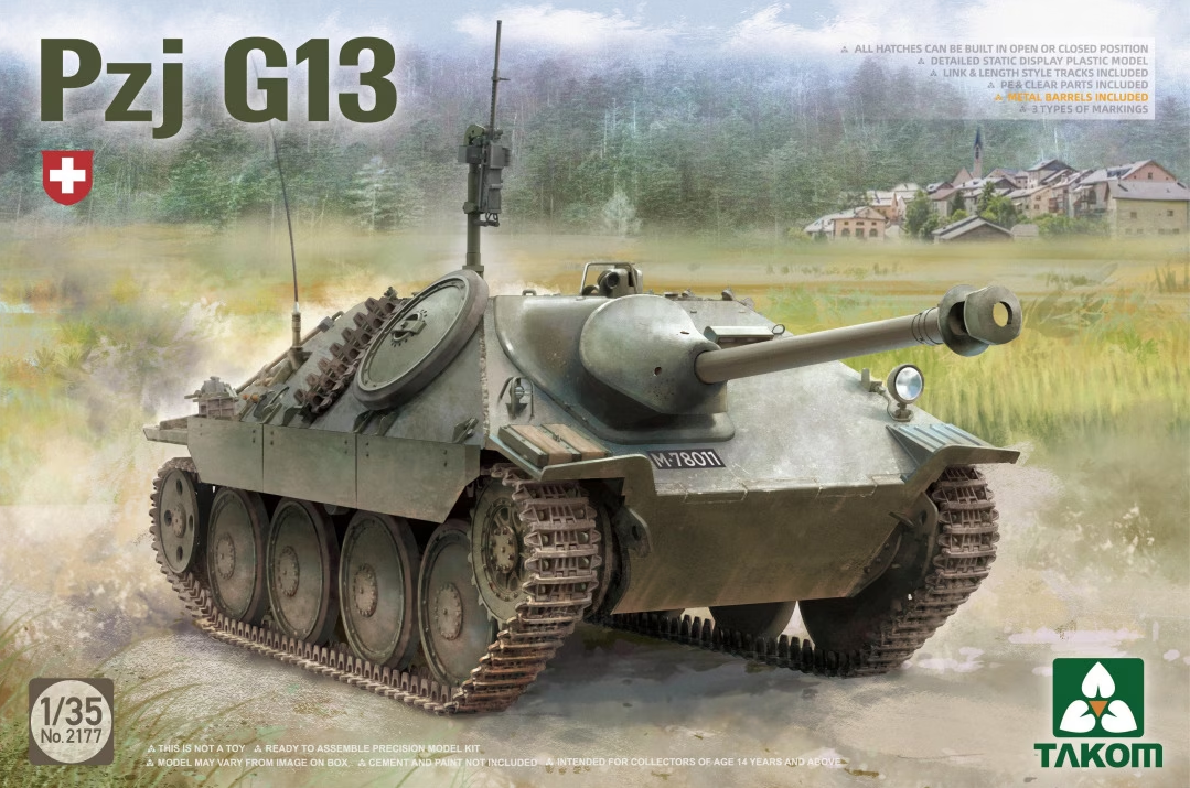 1/35 Pzj G13 Tanque anticarros alemán de la Segunda Guerra Mundial