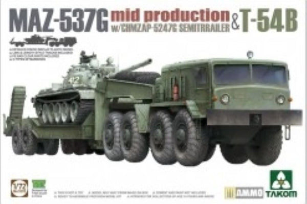 MAZ-537G mid production with CHMZAP-5247G Semitrailer & T-54B