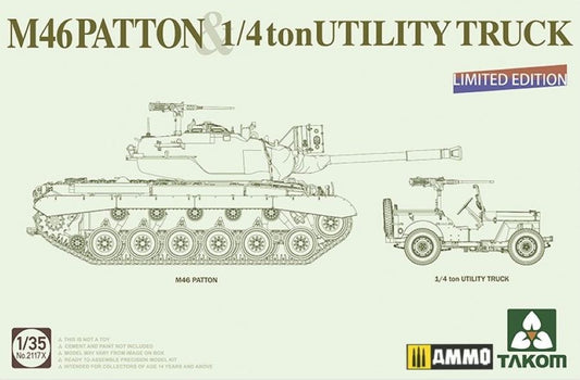 1/35 Limited Edition M46 Patton & 1/4 ton Utility Truck