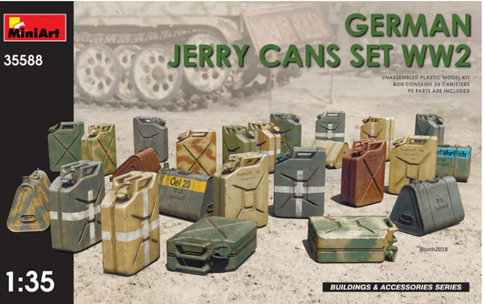 1/35 German Jerry Cans Set WW2  Maqueta de Miniart