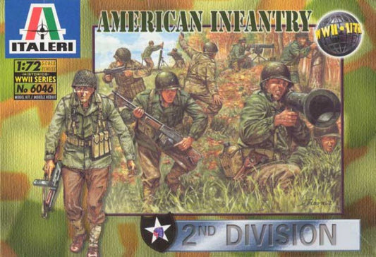 1/72 American Infantry (WWII). Incluye 50 Figuras de fusileros americanos