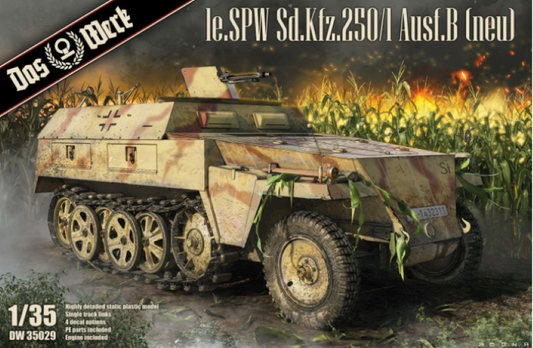Le.SPW Sd.Kfz.250/1 Ausf.B (neu) Semioruga Alemán. Segunda Guerra Mundial