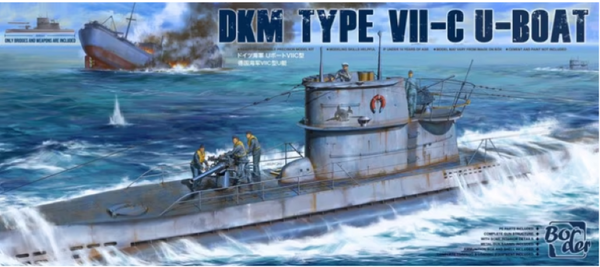 DKM Type VII-C U-Boat Upper Deck. Submarino Alemán Segunda Guerra Mundial