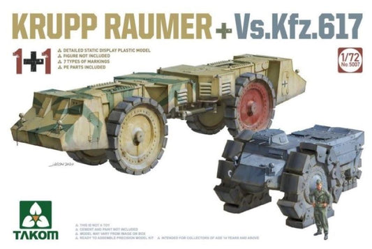 1/72 Krupp Raumer + Vs.Kfz.617 (1+1). Grua alemana de la Segunda Guerra Mundial