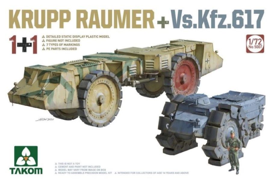 1/72 Krupp Raumer + Vs.Kfz.617 (1+1). Grua alemana de la Segunda Guerra Mundial