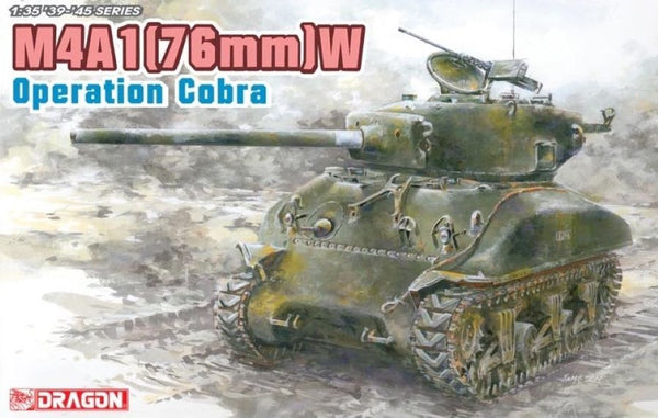 Maqueta del Tanque Americano Sherman M4A1(76)W "Operación Cobra"