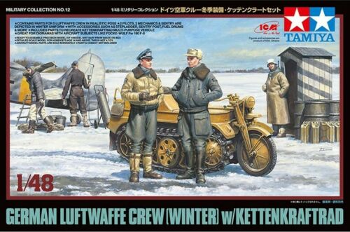 1/48 German Luftwaffe Crew & Kettenkraftrad WWII