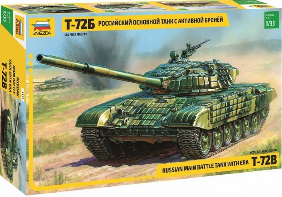 Russian Main Battle Tank T-72B with ERA